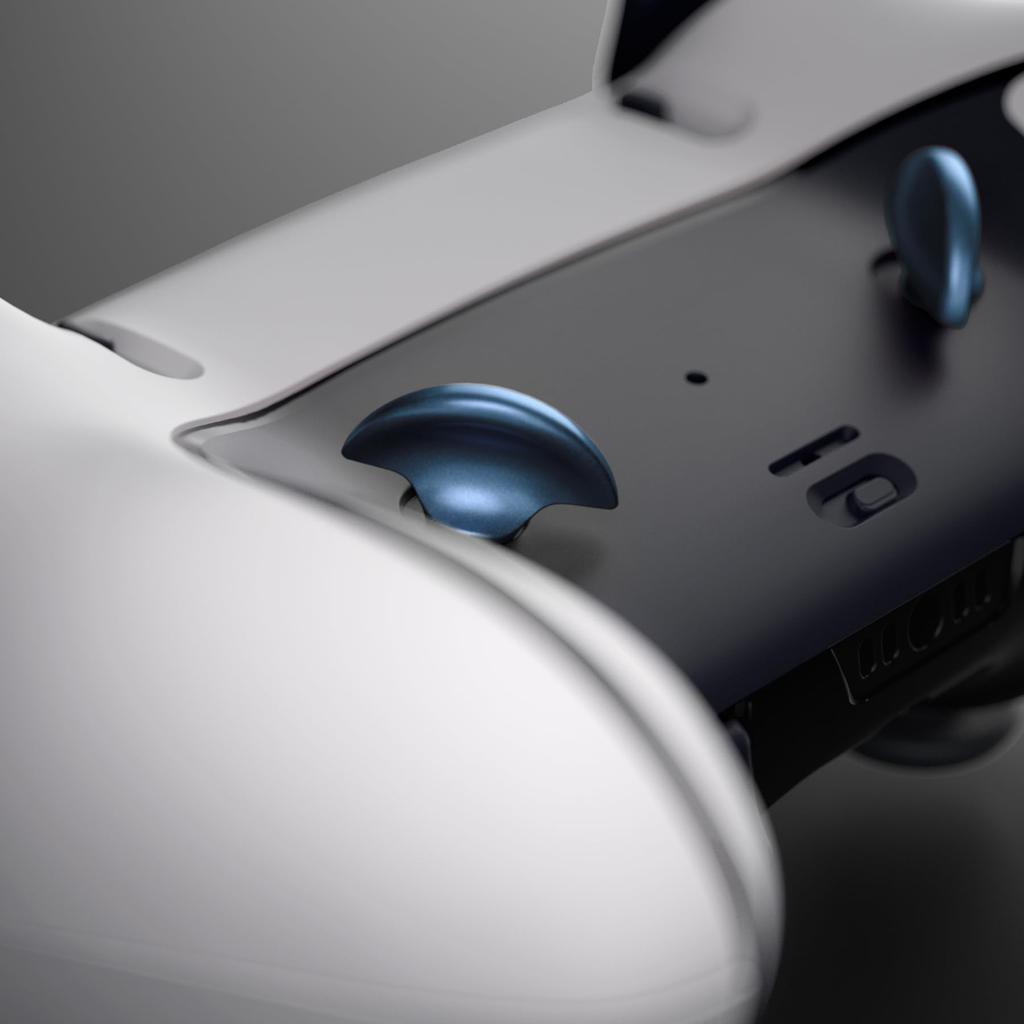 EXtremeRate Back Paddle for kompatibel med PS5 Edge Utskiftbar Metal Back Button Paddle for kompatibel med PS5 Edge Controller 4 deler ikke Neptune