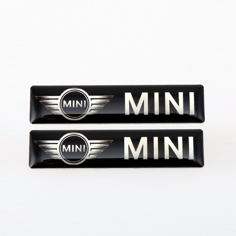 

For BMW mini aluminum alloy dropper stickers, mini Cooper personalized decoration car logo, interior modification car stickers