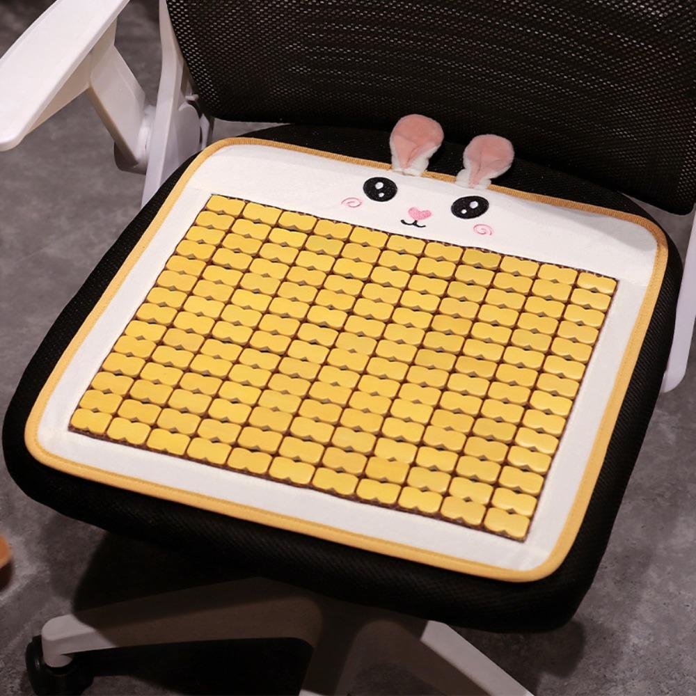 

Breathable Summer Cool Seat Cushion Anti Slip Cooling Chair Pad Student Chair Mat Home Decor 15.75x15.75 in-Bunny