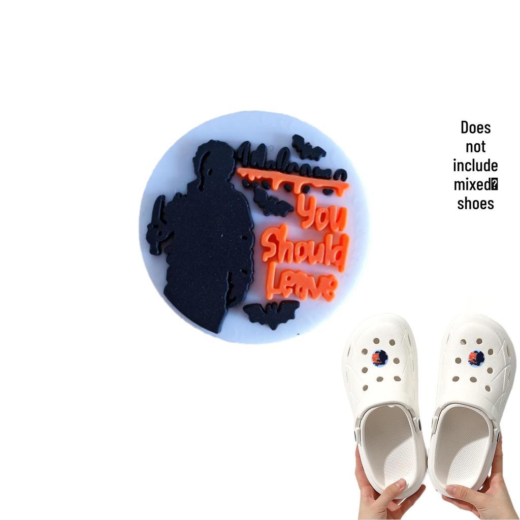 Halloween Cartoon Shoe Charms - Cute Detachable Accessories for Cross-Border Shoes