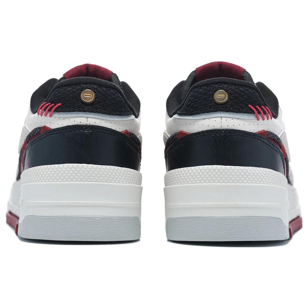 New LiNing 001 BTC Btc Prm Durable Breathable Low Top Skateboard Shoes White Red AGCT003-3