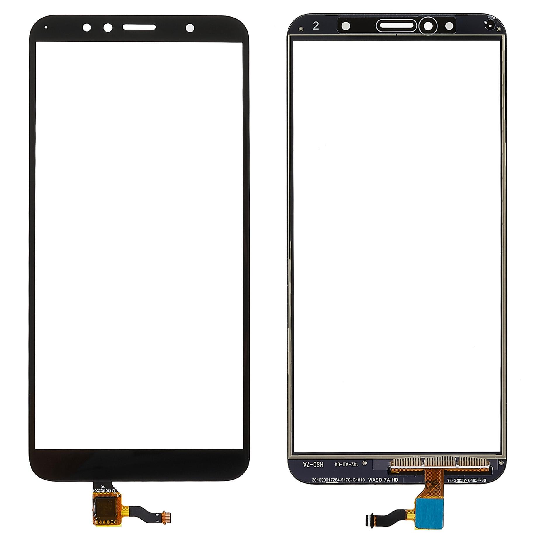 

For Honor 7A (with Fingerprint Sensor)/Huawei Y6 (2018) Digitizer Touch Screen Glass Replacement Part (without Logo) Black