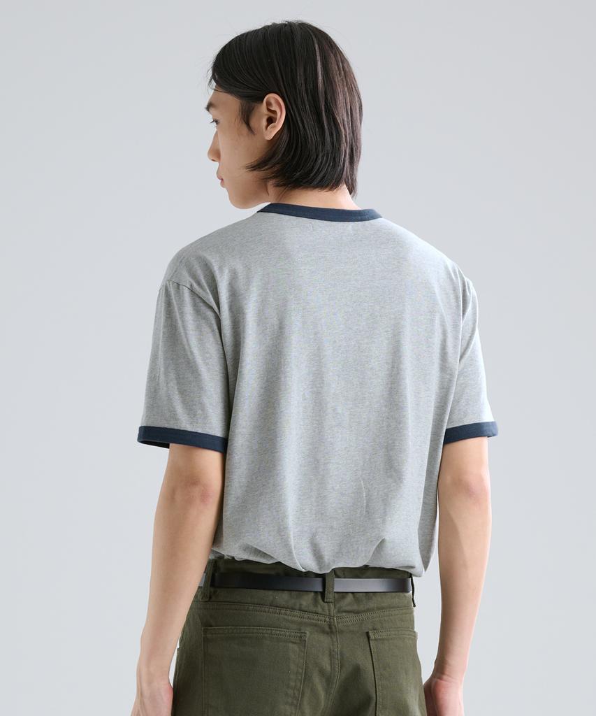 ZPLISH Tl Cotton Ringer Half Tee Grey