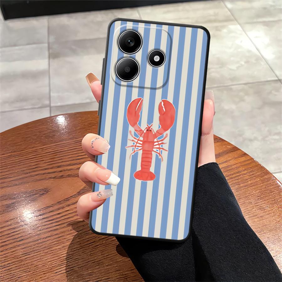 Marine Animals Soft Back Phone Cover Case for Xiaomi Redmi Note 11 13 12 Pro Plus 10S 12S 10 9 8 Pro 9s 11S