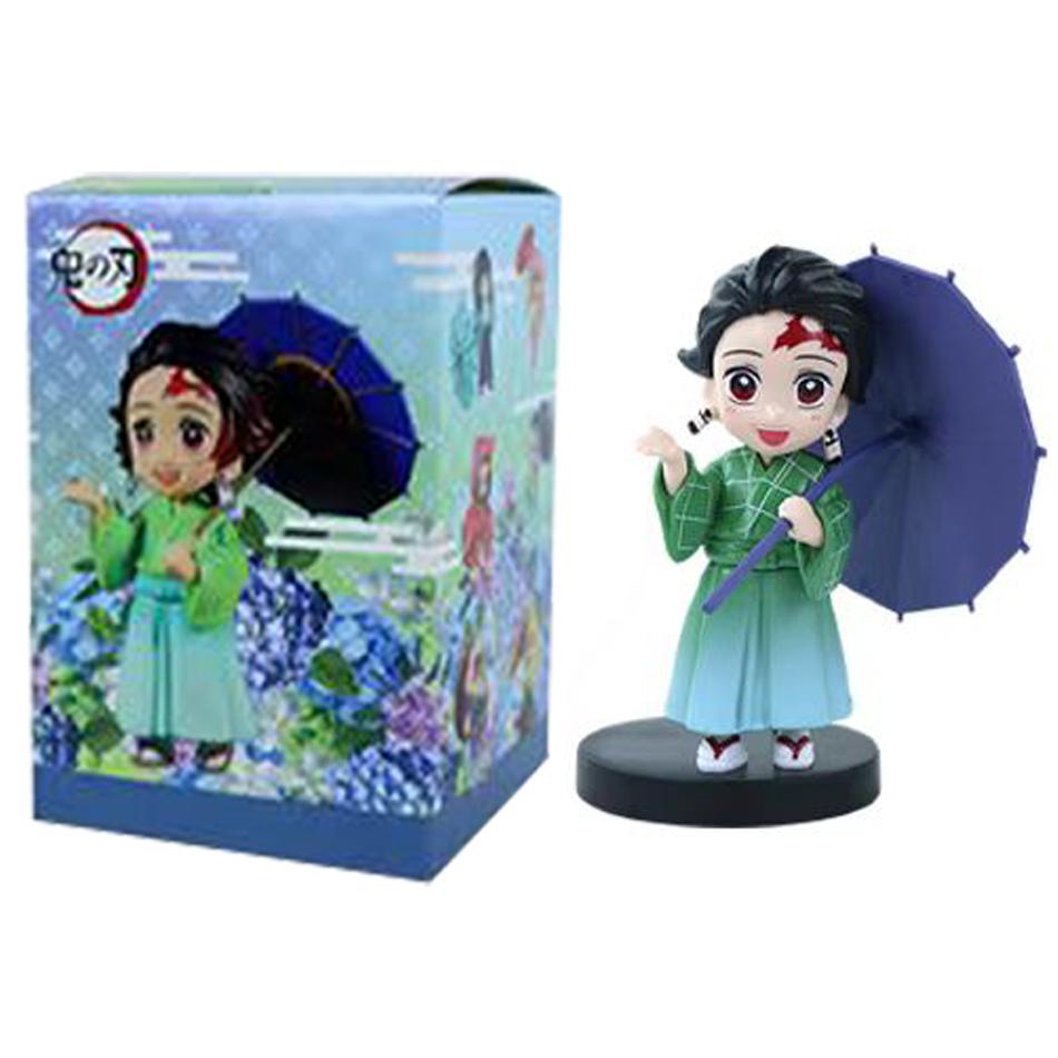 Demon Slayer Plum Rain Series Blind Box Figure - Mystery Toy Gift Featuring Kochou Shinobu Tomioka Giyuu Kanroji Mitsuri