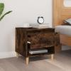 VidaXL Bedside Table Smoked Oak 50x46x50 Cm Engineered Wood 819542
