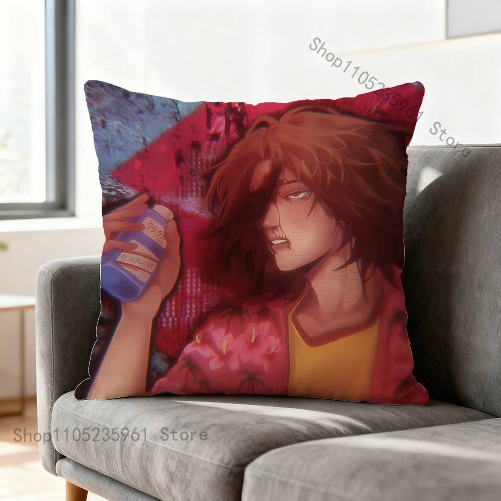 

Daisuke MMouthwashing Various Sizes Square Pillow Case For Car Home Bedchamber Decor Custom Valentine gift 30x30cm