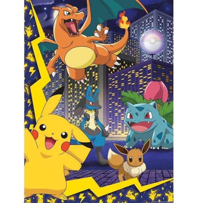 Puzzle 150 pièces La ville des Pokémon, Pokémon, Pour enfant, à partir de 7 ans, Nathan, 086189