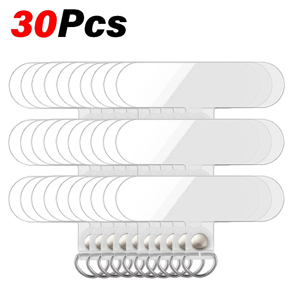 1-50Pcs Transparent Universal Detachable Phone Lanyard Clips Card Wrist Cord Straps Patchs Tether Tabsfor Samsung Iphone Huawei