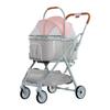 Lightweight Folding Pet Stroller for Small Pets, Breathable & Portable for Elderly Dogs