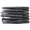 1/6 PCS Watch Repair Tool Kits Antistatic Carbon Fiber Tweezers Plastic Tweezers for Watchmaker Precision Accessory Installation