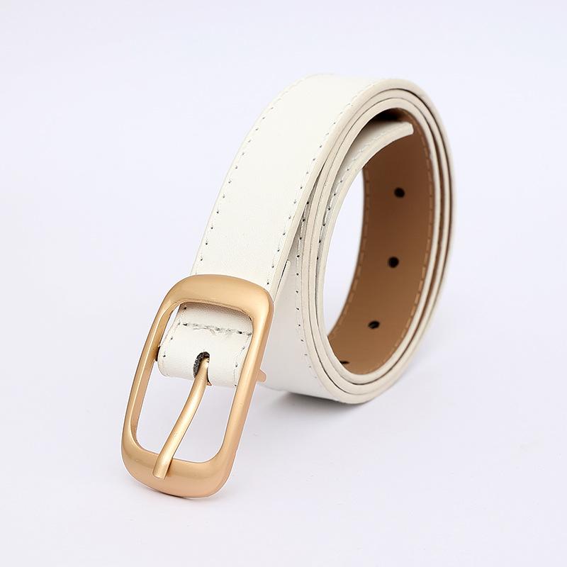Belt for Women with Jeans Belt Genuine Leather Women's Fashionable Pin Buckle Versatile Decorative Cowhide Sweet Style