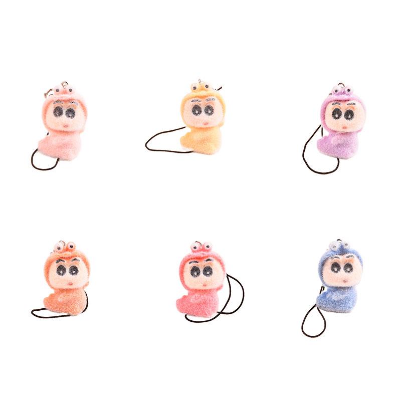 Vločkované pryskyřičné přívěsky: Doplňky Crayon Shin-chan pro DIY pouzdra na telefony a klíčenky