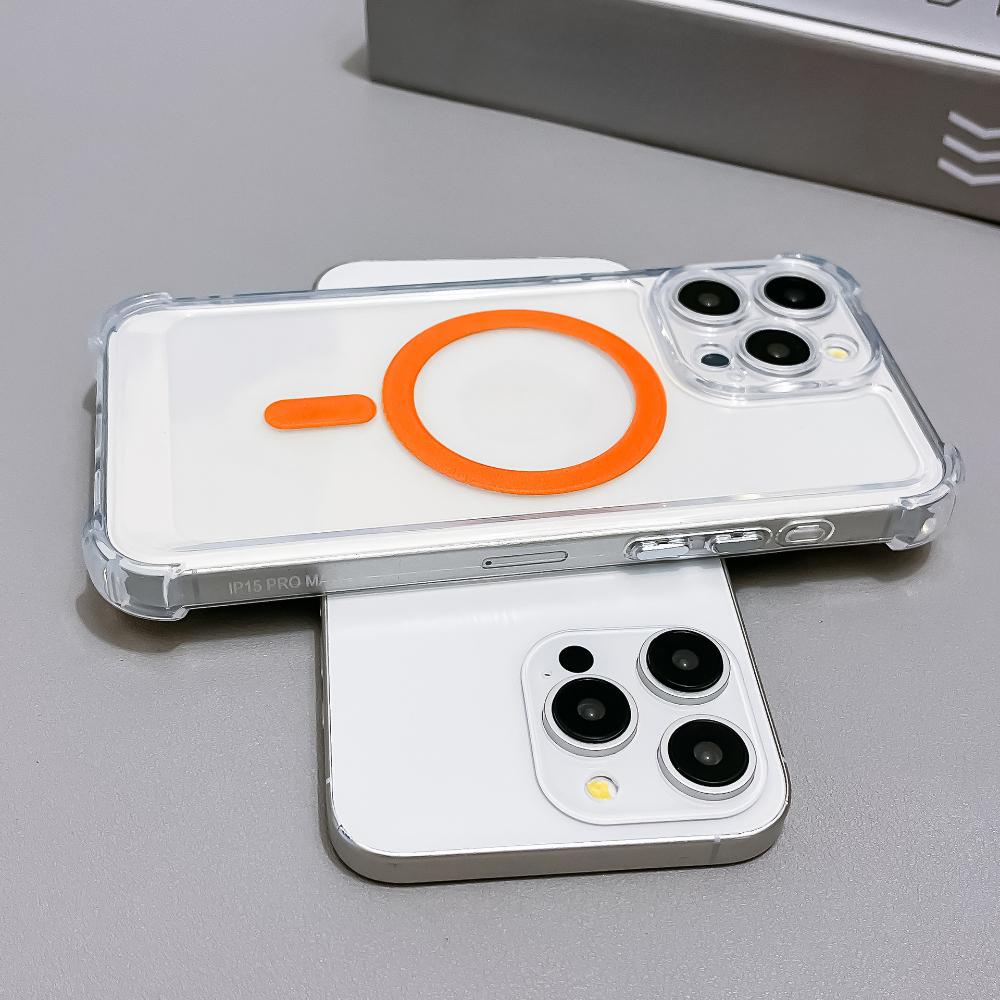 Strong Magnetic Magsafe Wireless Charging Transparent Case For iPhone 17Air 16 15 14 13 12 11 Pro Max Shockproof Silicone Clear Soft 7/8Plus XR Cover