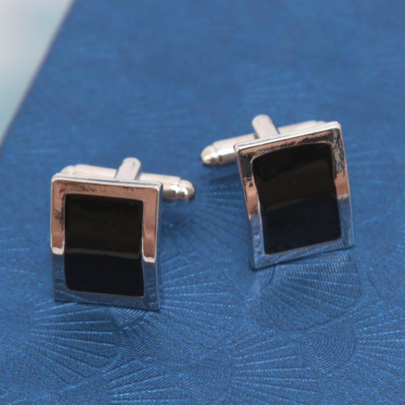 Novelty Luxury White Crystal Cufflinks for Mens Women High Quality Design Cuffbutton Shirt Jewelry Tie Accessories