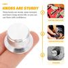 ERINGOGO Guitar Volume Knob Aluminum Alloy Durable Replacement Potentiometer Knob DIY Compatible for Audio Amplifier Silver
