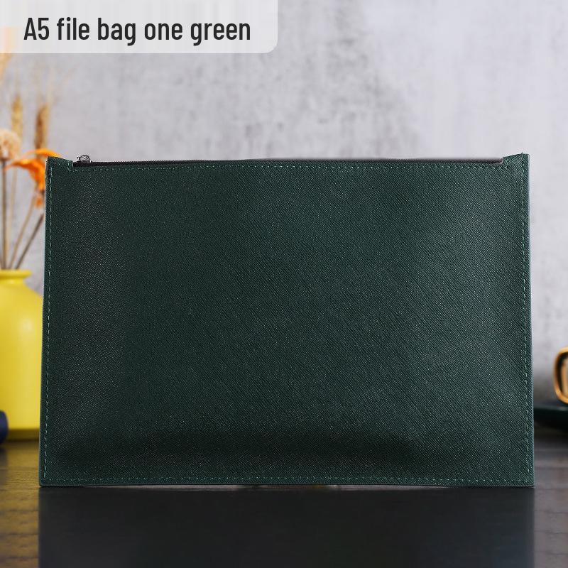 Double-Layer Magnetic Buckle Briefcase - Large Capacity, Multifunctional Office File Bag