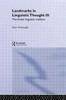 הספר Landmarks In Linguistic Thought Volume III : The Arabic Linguistic Tradition