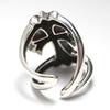 Maria Mexico Cross Good Vibrations Wide Sterling Silver 925 [goodvibrations] Ring, Men's Ring,