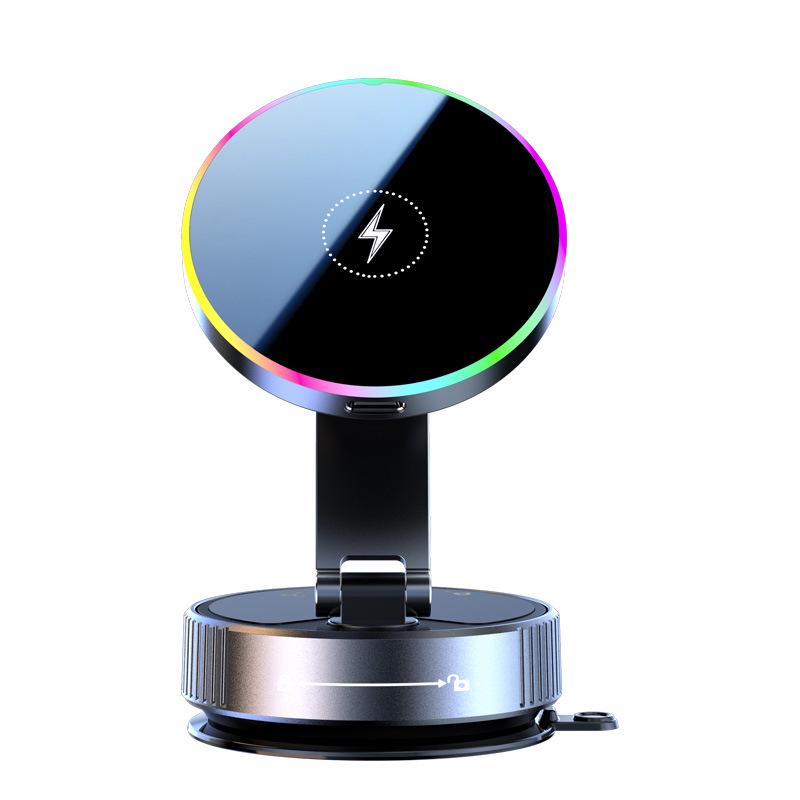 

K5 Omni Adjustable Vacuum Suction Phone Holder & 15W Colorful Wireless Fast Charger K5 Vivid Wireless Charger: Vacuum
