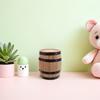 Oak Barrel Money Box Large Wooden Piggy Bank Rustic Vintage Decorative Saving Bank for Wood Piggybank for
