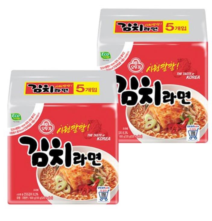 Ottogi Kimchi Ramen 120g – Spicy Korean Instant Noodles