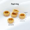 Vintage Brass Filigree Pearl Spacer Beads for Handmade DIY Bracelets
