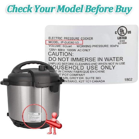 Zylione 2 Pack Float Valve - Replacement Parts with 6 Sealer Gasket - Replacement Float Valve wiht Silicone Caps for Pressure Cooker Duo/Duo Plus/Lux