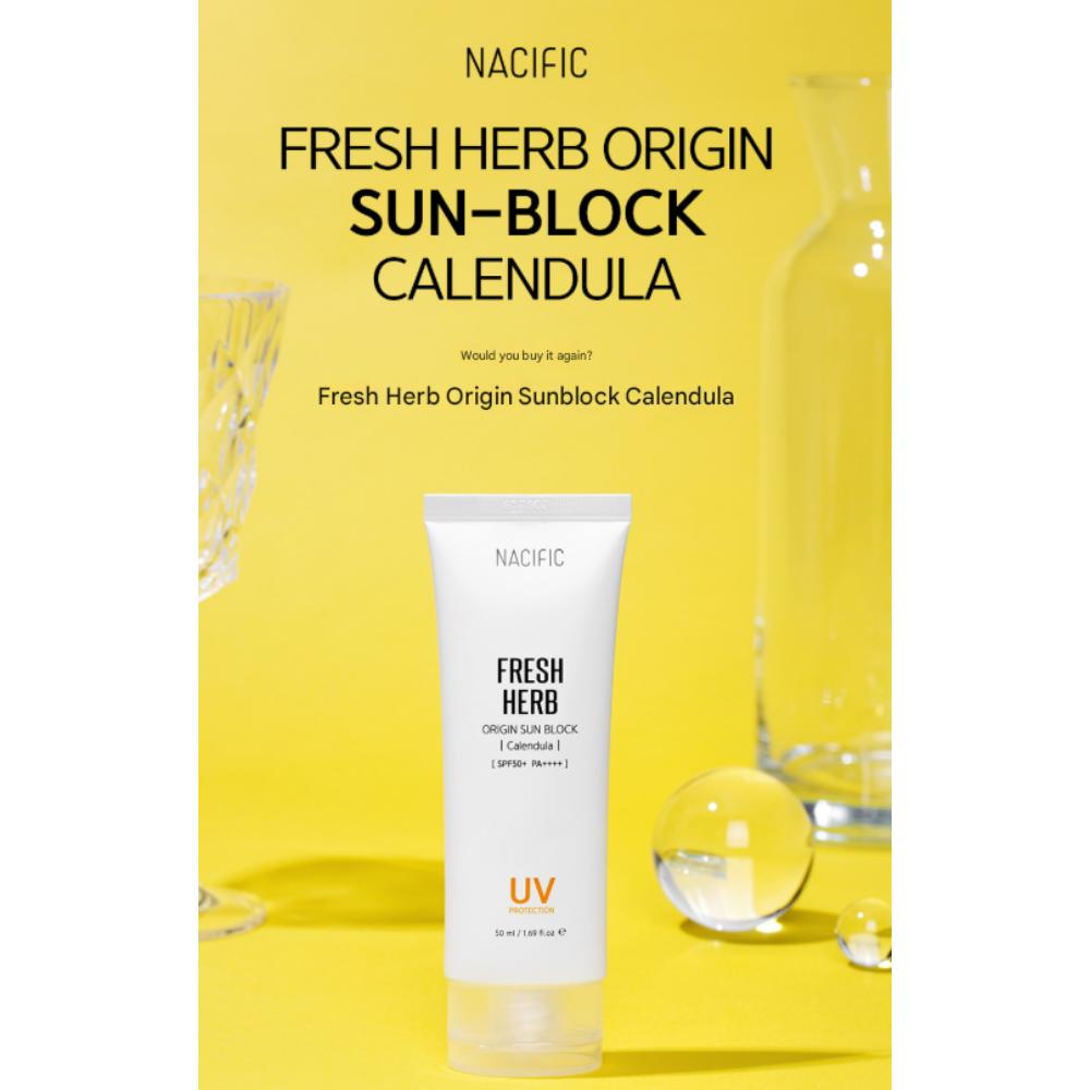 

NACIFIC Fresh Herb Origin Sun Block Calendula (50ml) SPF50+ PA++++
