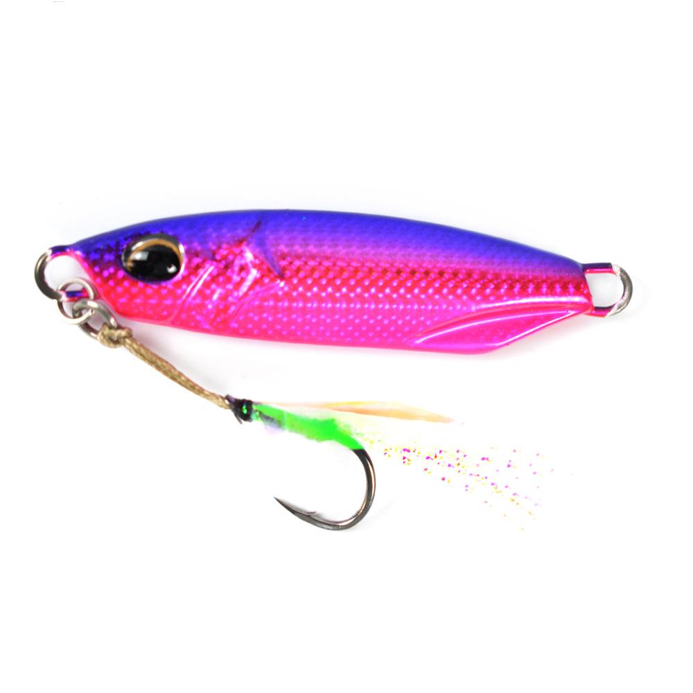 CCLURERS 6CM 30G High Quality Lead Fish Luminous Iron Plate Jigging Lure Long-Distance Asian Artificial Hard Bait Hooks for Carp