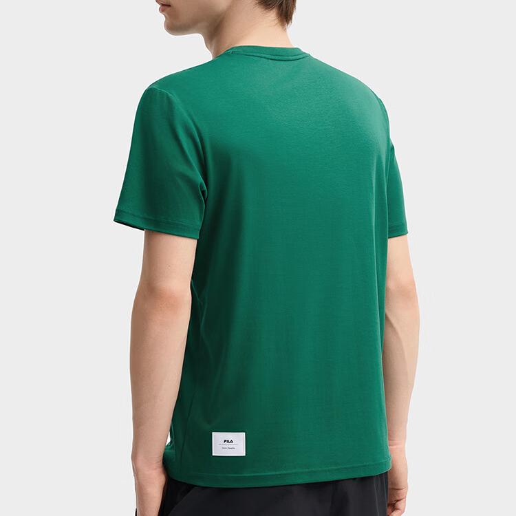 New FILA T Shirt Men's Emerald Green Curtain F11M438104F-KK