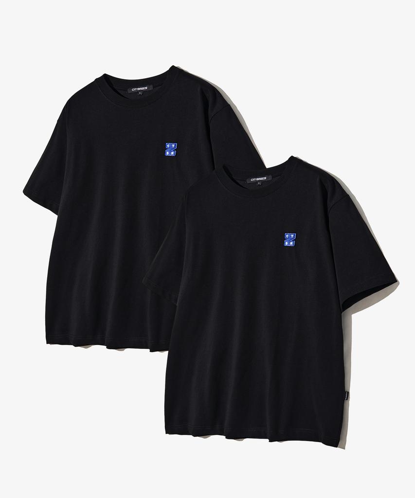 CITYBREEZE [2Pack] Logo Wappen Cool Cotton Round T-Shirt_3 Colors