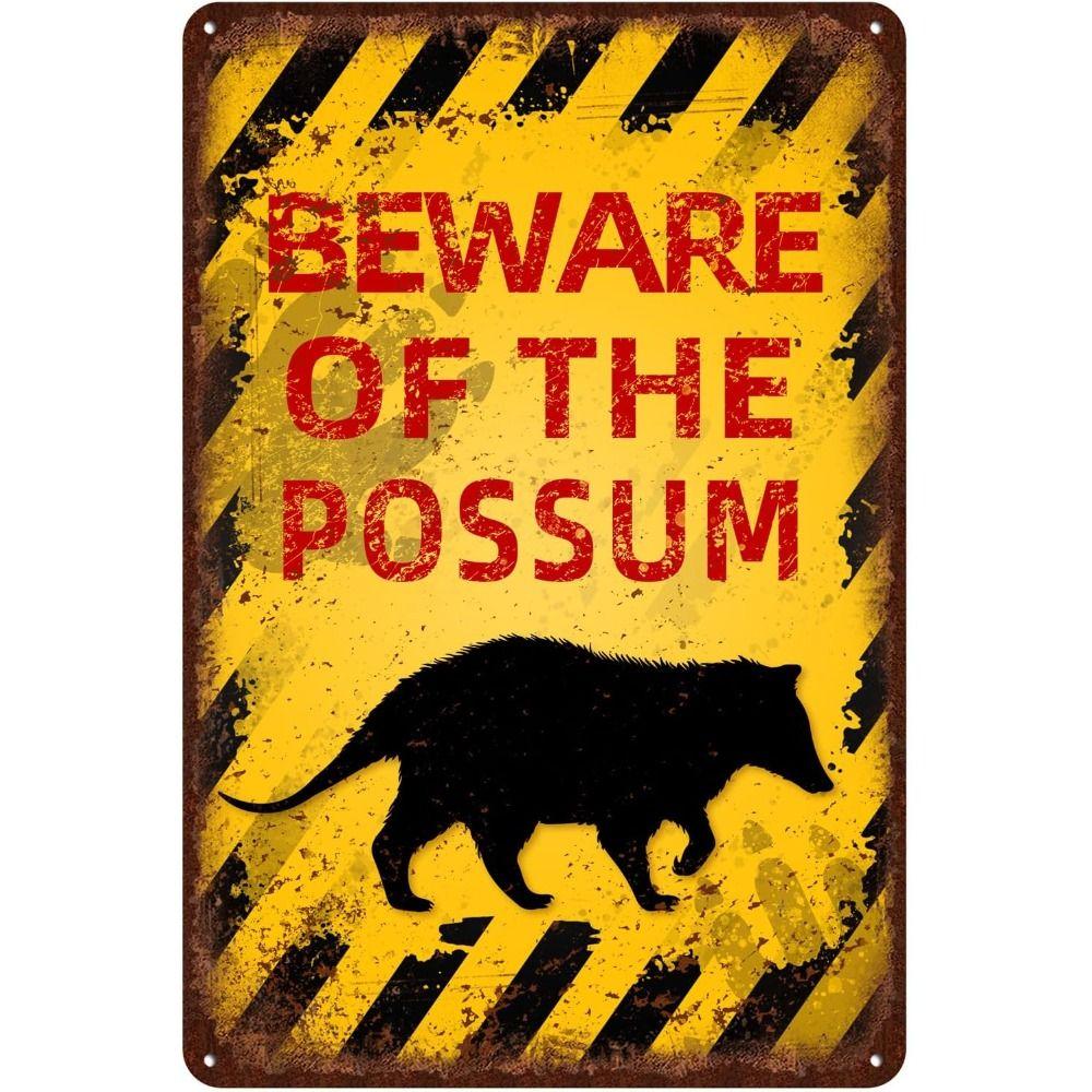 Beware of Animal Silhouette Aluminum Signs Metal Warning Plates