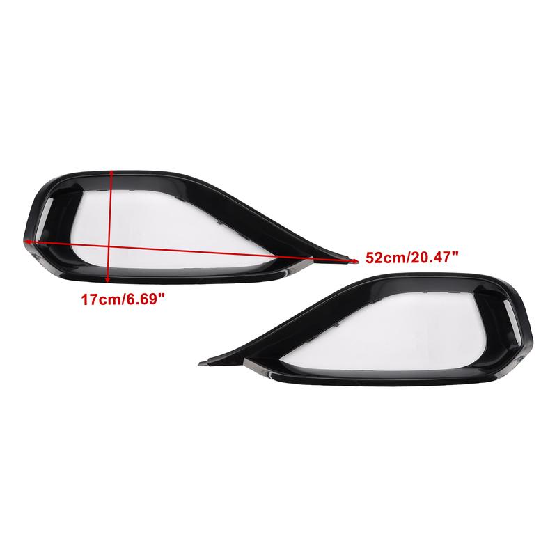 Artudatech Left & Right Fog Light Bezel Grille Front Bumper Trim Fit for BMW 428i F32 F33 F36