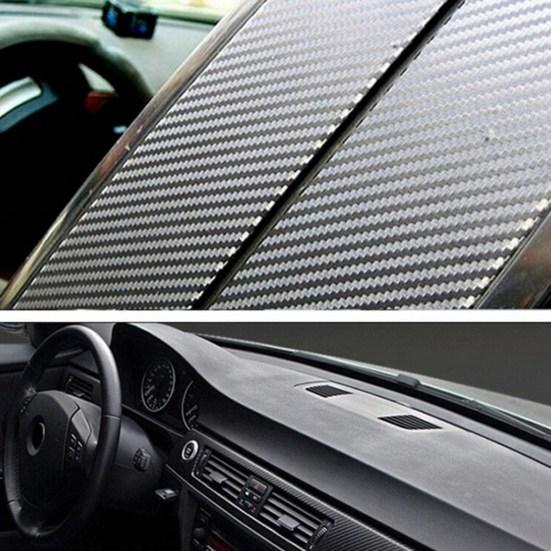 Carbon Fibre Vinyl Sheet Wrap Sticker Film Paper Decal Car Motorcycle Sticker