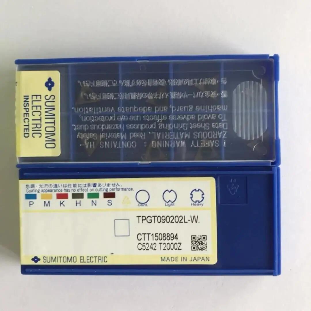 

Original / TPGT090202L-W T2000Z / Industrial indexable Carbide Inserts 10 Pcs