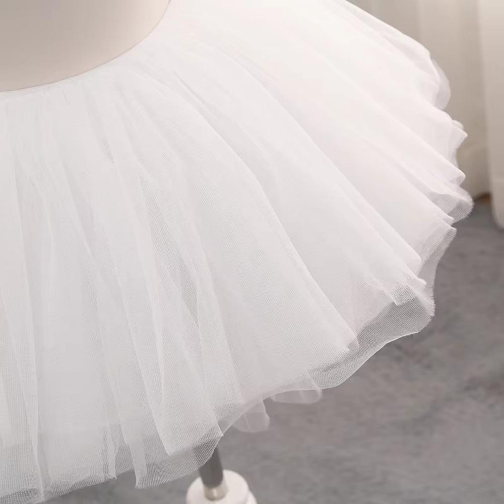 Short Bridal Boneless Petticoats Super Stuffed Tulle Dress Lolita Underskirt  Wedding Accessories