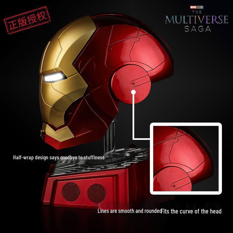 Κράνος Iron Man MK5 με Φωνητικό Έλεγχο, Αυτόματο Άνοιγμα, Φωτεινά Χαρακτηριστικά & Μοντέλο Χεριού Cosplay Props