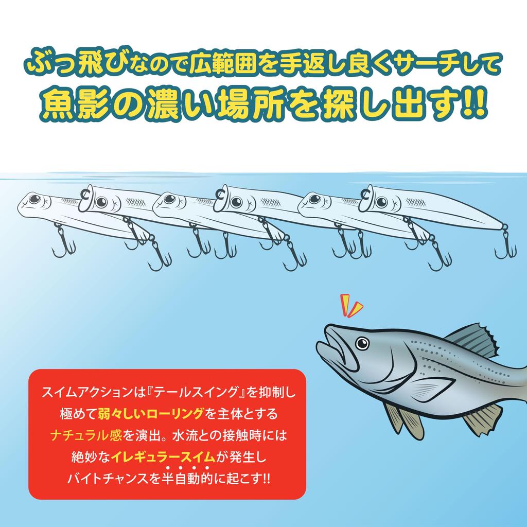 LUCKY CRAFT SW Surface Wonder 120 Fishing Lure Topwater Saltwater Fishing White (W007 Snake)