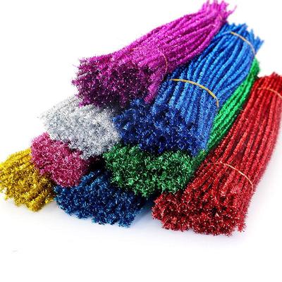 Iridescent Glitter Rainbow Chenille Stems - DIY Flower Accessories
