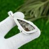 Natural Silver Leaf Jasper Topaz Handcrafted Pendant Jewelry 925 Sterling Silver