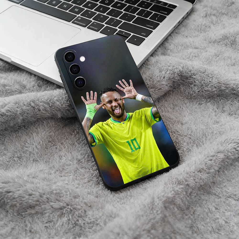 N-10-Neymar Black Soft Silicone Phone Case for Samsung Galaxy A73, A71, A72, A70, A53, A52, A51