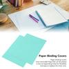 20pcs Binding Presentation Covers PP Plastic Frosted Waterproof Removable Paper Binding Covers for Documents