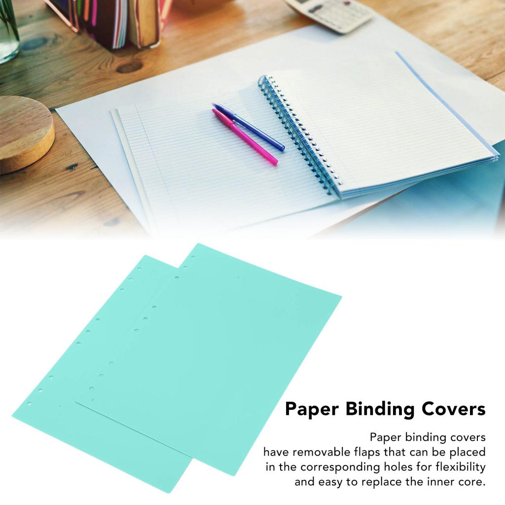 20pcs Binding Presentation Covers PP Plastic Frosted Waterproof Removable Paper Binding Covers for Documents