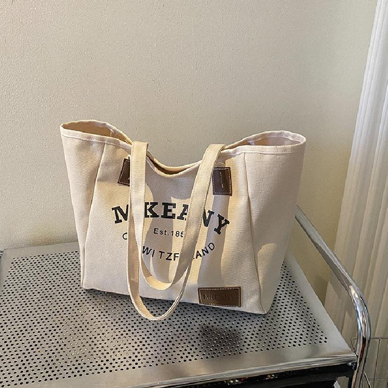 Stylish Canvas Tote Bag For Women 2023 Chic And Simple Design Large Capacity