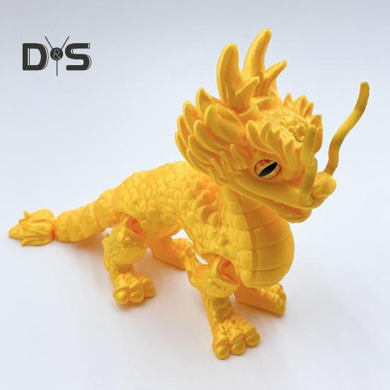 3D-gedruckte Drachenfigur, Fotografie-Requisite, realistisch aussehende, leuchtende Farbe, Mini-Drachenstatue, Zappelspielzeug für Erwachsene und Kinder