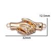 2 Teile/satz Hand Verschluss Palm Magnet Verschluss Armband Verschluss Haken Stecker für DIY Schmuck Machen Zubehör