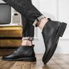 Mode Herren Stiefeletten zum Schnüren Luxus Britischer Stil Qualitätsleder Senior Designer Outdoor Brogues Business Herrenstiefel