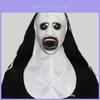Máscara de Freira de Látex Assustadora Para Festas de Halloween e Eventos de Fantasia Assustadora Para Adultos