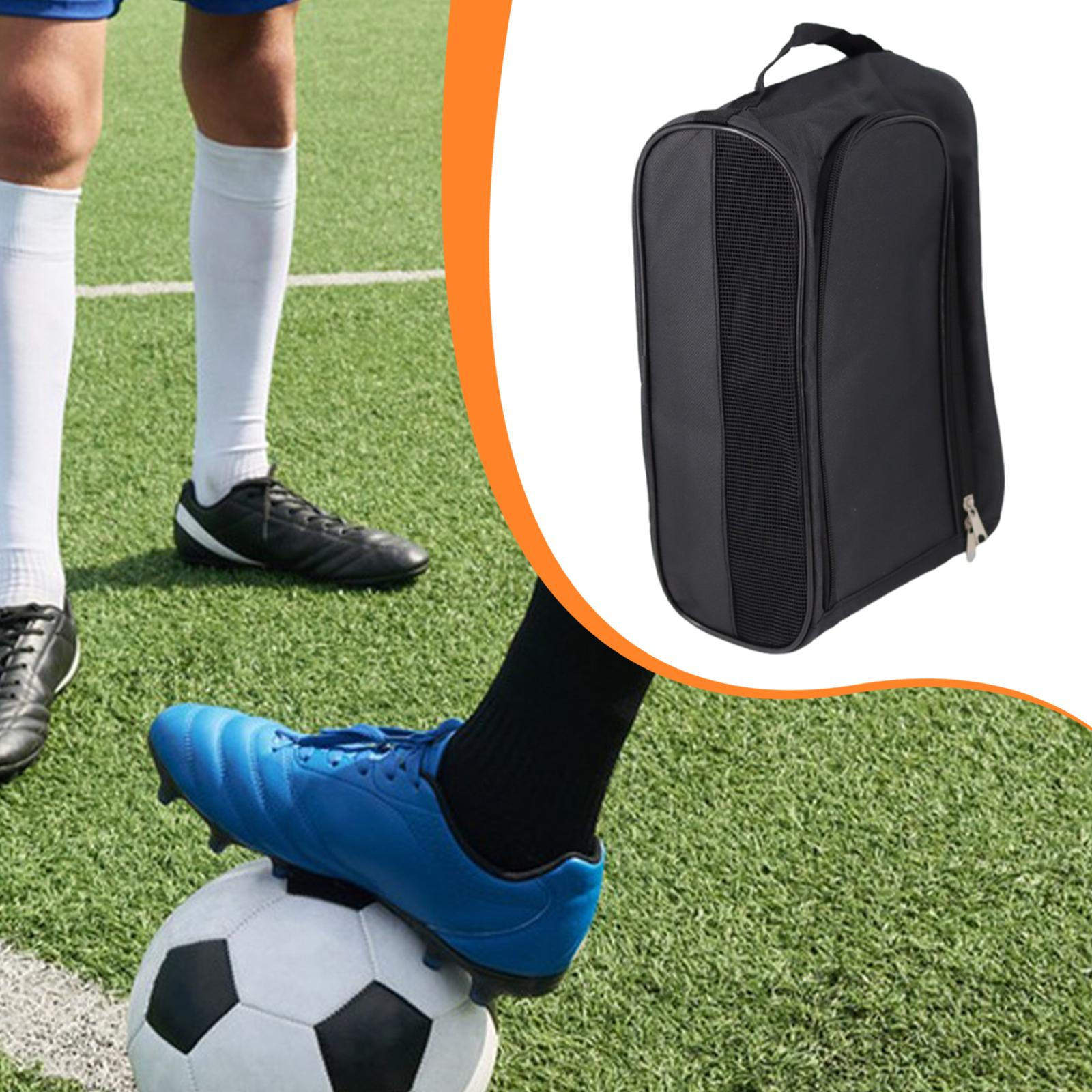 

Soccer Shoe Bag Storage Organizer Oxford with Handle Strap Cleats Pouch for